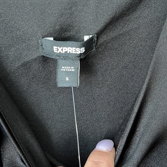 Express Satin Scoop Neck Midi Downtown Cami Slip Dress Sz-S - Picture 6 of 8